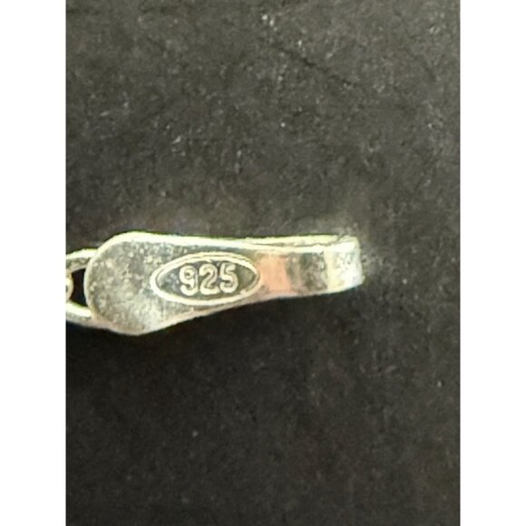 P. LUX 925 Sterling Silver Italy Flat Mariner Link Bracelet 7 in Jewelry Dainty - Picture 4 of 10